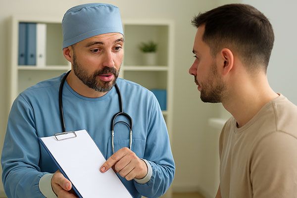 Medico italiano spiega cure post operatorie dopo trapianto capelli
