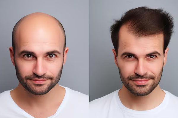 confronto tra trapianto di capelli prima e dopo caso 2