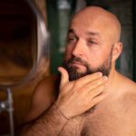 Trasformazione barba-capelli caso ibrido prima e dopo