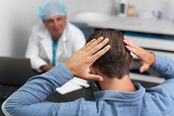 Paziente in consulto medico