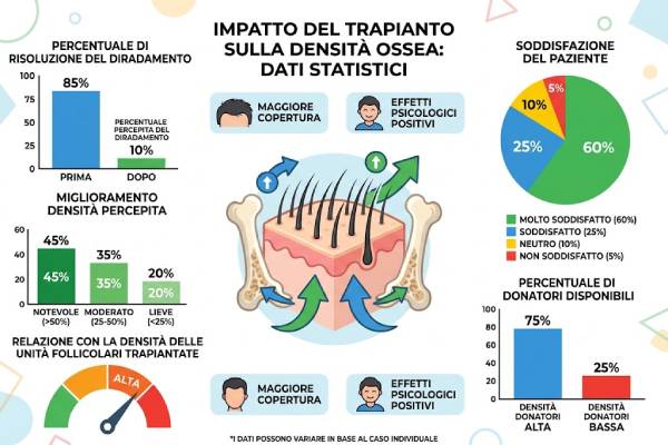Dati statistici sull’effetto del trapianto sulla salute ossea