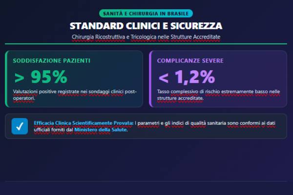 Dati statistici sulla sicurezza e soddisfazione nelle cliniche brasiliane