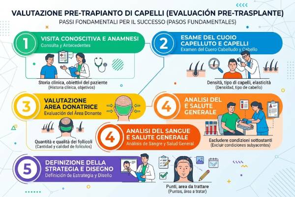 Guida visiva agli esami e alle preparazioni essenziali prima dell'intervento chirurgico