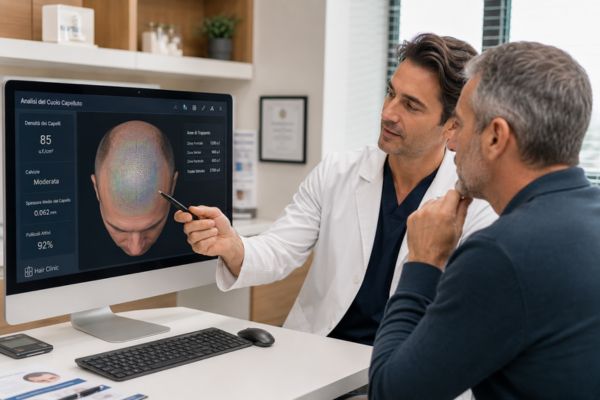 Dialogo tra medico e paziente sulla salute delle ossa