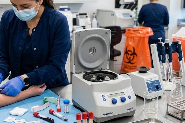 Preparazione del PRP per il trattamento di ricrescita dei capelli